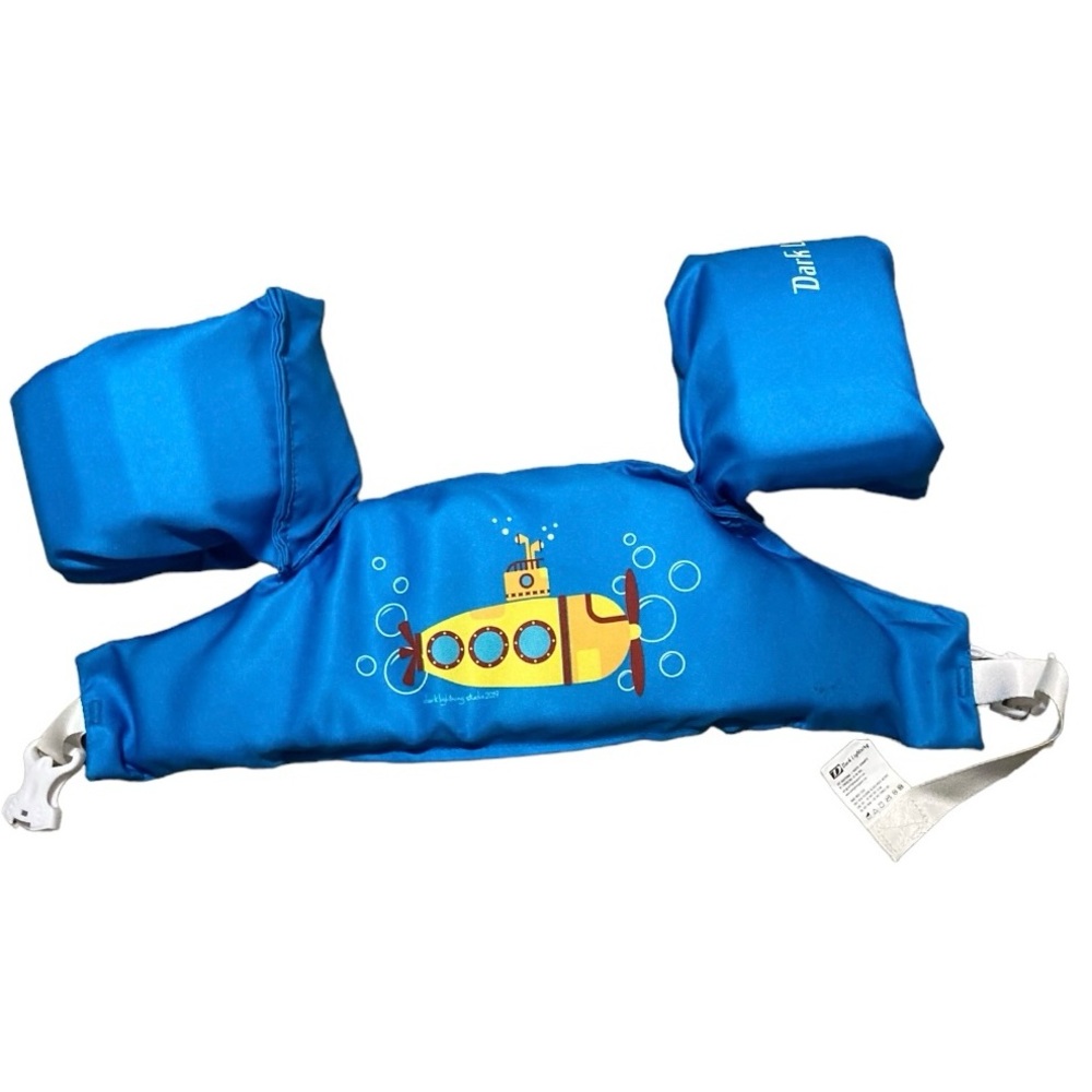 The Dark Lightning Submarine toddlers/kids swim vest water wings - NWOT